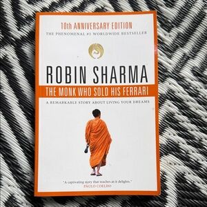 'The Monk Who Sold His Ferrari' 10th Anniversary Edition - Orange Cover